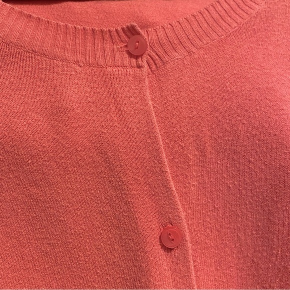 Merona Pink Button Front Cardigan Sweater Long Sleeve Barbie Bubblegum Pink L - Picture 15 of 15